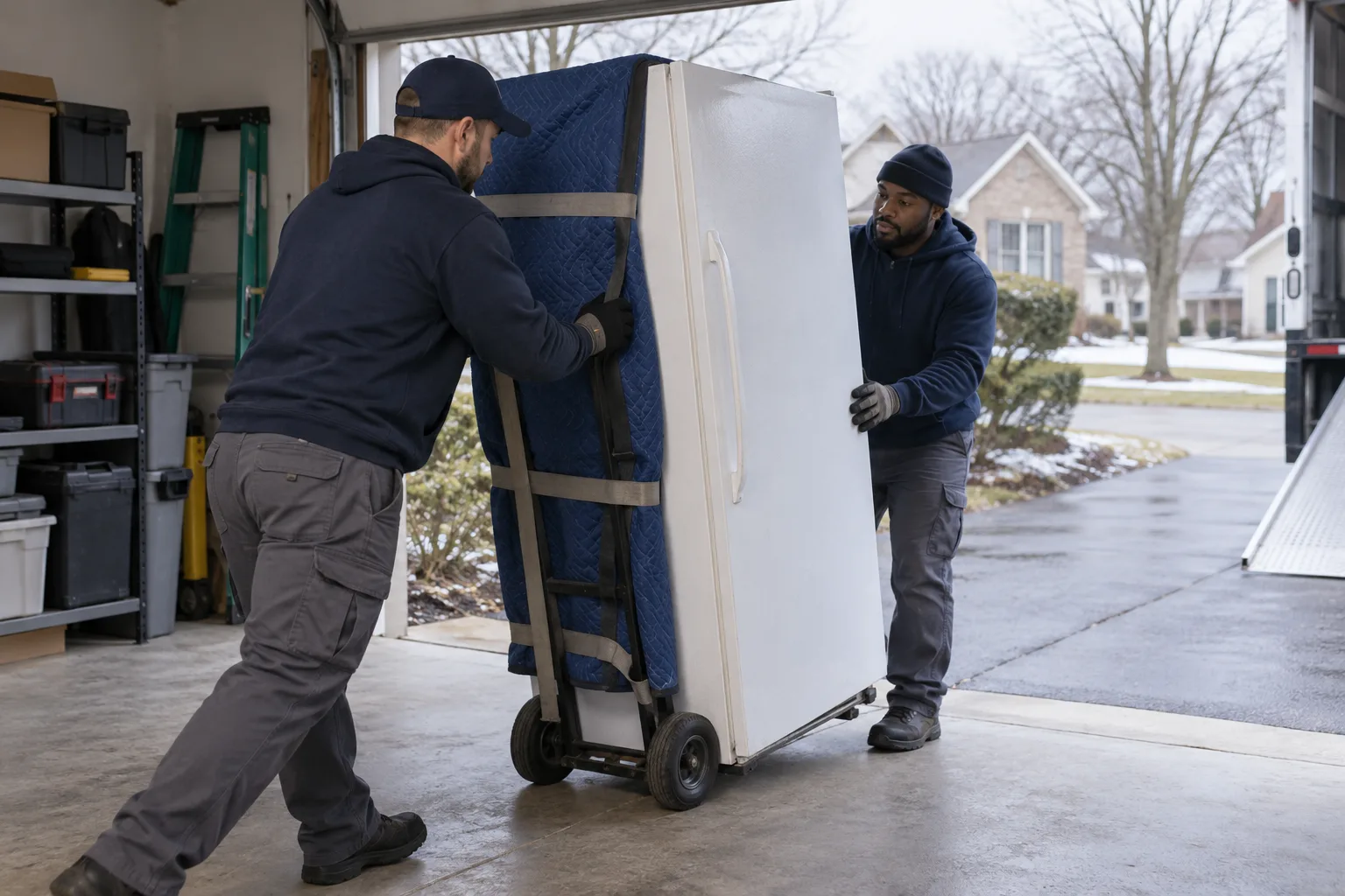 Freezer Removal in progress