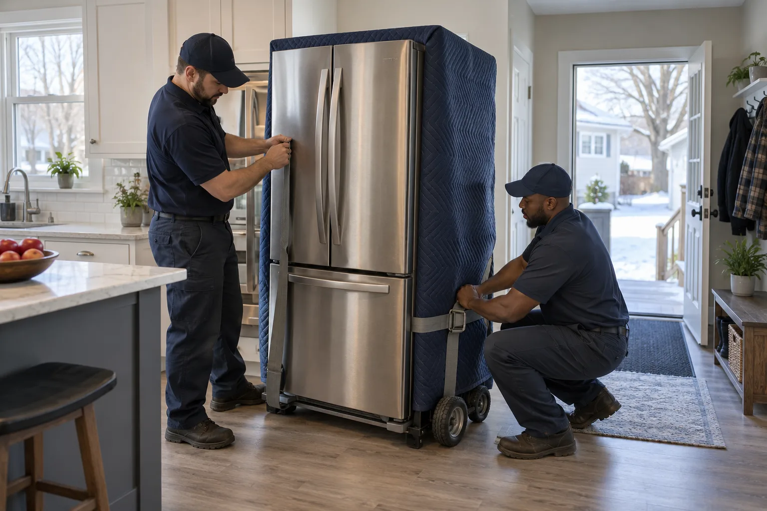 Refrigerator Removal in progress