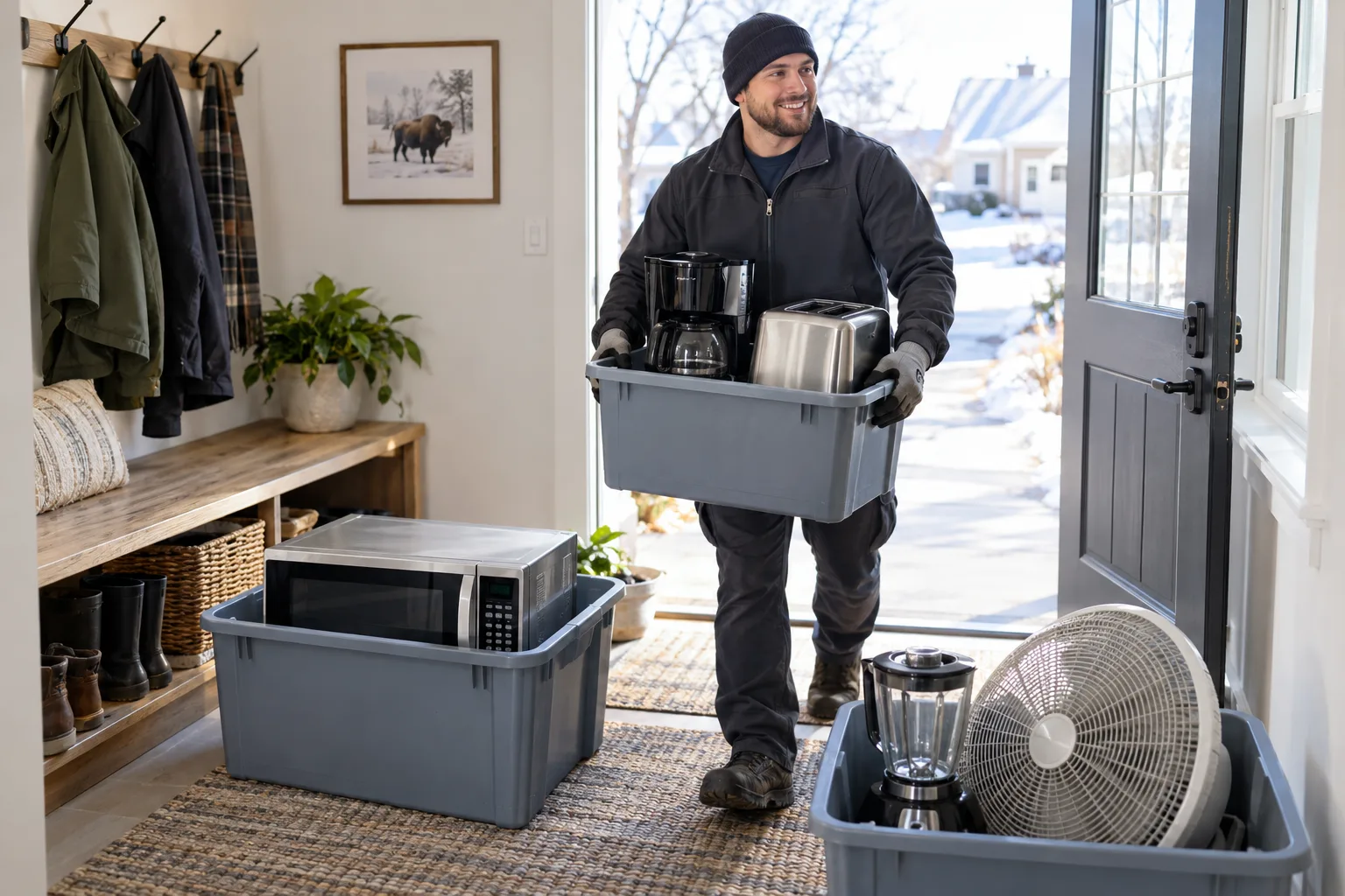 Preparation detail for appliance removal